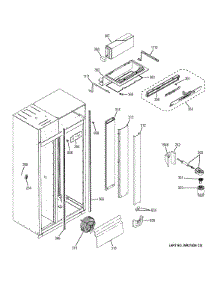 Fresh Food Section parts for Ge Refrigerator ZISB420DXC from AppliancePartsPros.com