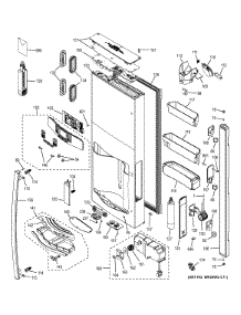 Dispenser Door parts for Ge Refrigerator PFE27KSDBSS from AppliancePartsPros.com