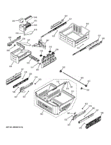 Freezer Shelves parts for Ge Refrigerator GFE29HGDBBB from AppliancePartsPros.com