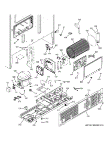 Machine Compartment parts for Ge Refrigerator GFE27GGDBBB from AppliancePartsPros.com