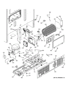 Machine Compartment parts for Ge Refrigerator GNE26GGDBBB from AppliancePartsPros.com