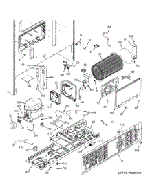 Machine Compartment parts for Ge Refrigerator GFE27GSDBSS from AppliancePartsPros.com