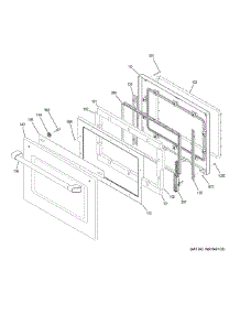 Door parts for Ge Wall Oven CT9800SH4SS from AppliancePartsPros.com