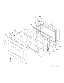 Upper Door parts for Ge Wall Oven CT9550SH4SS from AppliancePartsPros.com