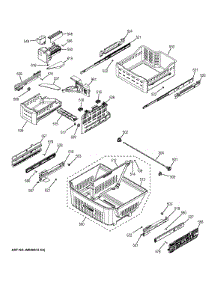 Freezer Shelves parts for Ge Refrigerator PWE23KGDABB from AppliancePartsPros.com