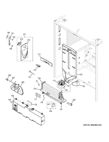 Fresh Food Section parts for Ge Refrigerator PWE23KGDABB from AppliancePartsPros.com