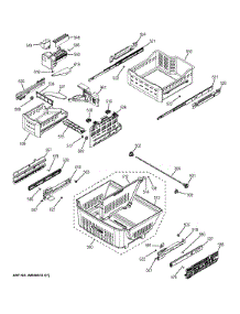 Freezer Shelves parts for Ge Refrigerator GNE26GGDAWW from AppliancePartsPros.com
