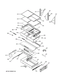 Fresh Food Shelves parts for Ge Refrigerator PYE23PSDASS from AppliancePartsPros.com