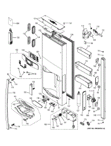 Dispenser Door parts for Ge Refrigerator PYE23KSDASS from AppliancePartsPros.com