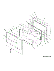 Door parts for Ge Wall Oven PT7050BL8TS from AppliancePartsPros.com