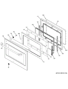 Upper Door parts for Ge Wall Oven CT9550SH3SS from AppliancePartsPros.com