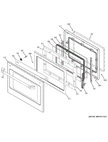 Lower Door parts for Ge Wall Oven CT9550SH1SS from AppliancePartsPros.com