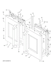 Upper Doors parts for Ge Wall Oven ZET2FL1SS from AppliancePartsPros.com