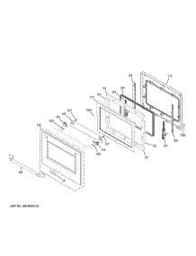 Lower Door parts for Ge Wall Oven ZET2FL1SS from AppliancePartsPros.com