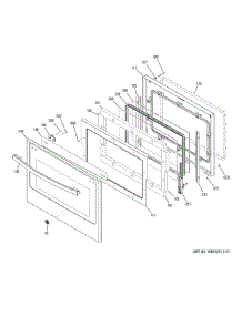 Upper Door parts for Ge Wall Oven PT7550SF4SS from AppliancePartsPros.com