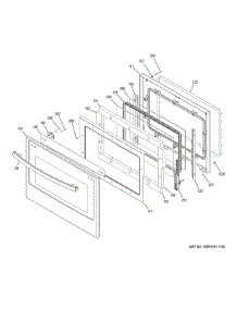 Lower Door parts for Ge Wall Oven PT7550SF4SS from AppliancePartsPros.com
