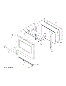 Upper Door parts for Ge Wall Oven ZET2PH1SS from AppliancePartsPros.com