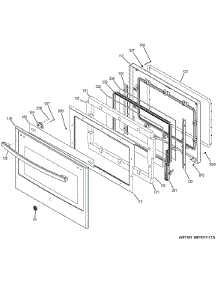 Door parts for Ge Wall Oven JK1000SF2SS from AppliancePartsPros.com