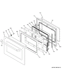 Door parts for Ge Wall Oven CT9800SH1SS from AppliancePartsPros.com