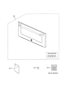 Microwave Door parts for Ge Wall Oven CT9800SH1SS from AppliancePartsPros.com