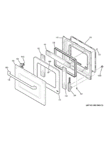 Lower Door parts for Ge Wall Oven CT959ST2SS from AppliancePartsPros.com