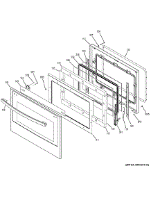Door parts for Ge Wall Oven JCK3000DF1WW from AppliancePartsPros.com