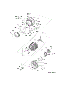 Tub & Motor parts for Ge Washer WCVH4800K3WW from AppliancePartsPros.com