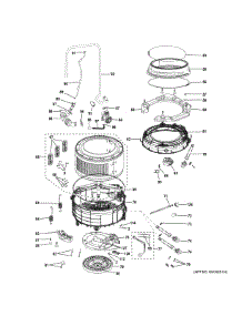 Tub parts for Ge Washer GFW148SSM0WW from AppliancePartsPros.com