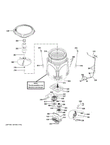 Tub & Motor parts for Ge Washer GTW755CPM1DG from AppliancePartsPros.com