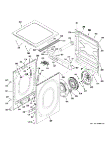 Cabinet, Top Panel & Drive Assembly parts for Ge Washer GFW490RPK0RR from AppliancePartsPros.com