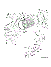 Tub & Drain Pump parts for Ge Washer GFWR4805F3MC from AppliancePartsPros.com