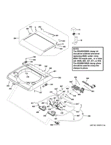Top Panel & Lid parts for Ge Washer GTW860SSJ0WS from AppliancePartsPros.com