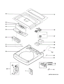 Controls & Top Panel parts for Ge Washer WSLP1500H0WW from AppliancePartsPros.com