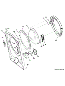 Front Panel & Door parts for Ge Washer GFWN1100H0WW from AppliancePartsPros.com
