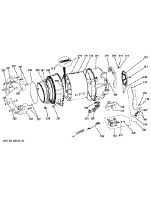 Tub & Motor parts for Ge Washer GFWN1100D1WW from AppliancePartsPros.com