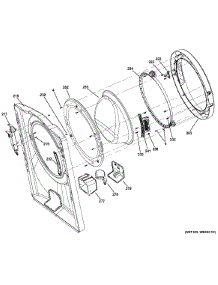 Front Panel & Door parts for Ge Washer GFWS1500D1WW from AppliancePartsPros.com