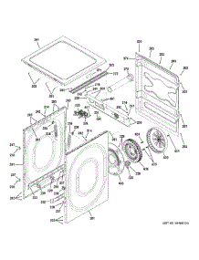 Cabinet & Drive Assembly parts for Ge Washer GFWR2700H0WW from AppliancePartsPros.com