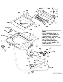 Top Panel & Lid parts for Ge Washer GTWN7450H1WW from AppliancePartsPros.com