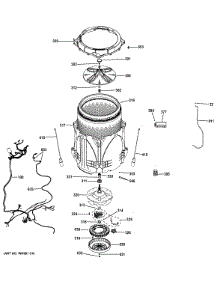Tub & Motor parts for Ge Washer GTWN7450H1WW from AppliancePartsPros.com
