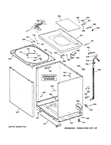 Cabinet, Cover & Front Panel parts for Ge Washer WCCN2050F0WC from AppliancePartsPros.com