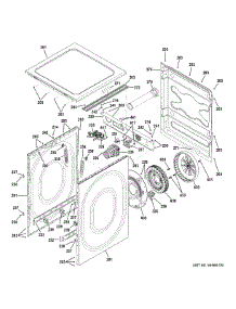 Cabinet & Drive Assembly parts for Ge Washer GFWR4805F0MC from AppliancePartsPros.com