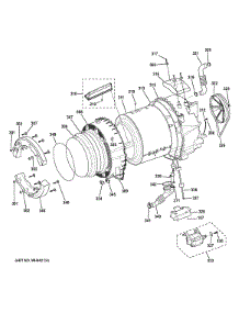 Tub & Moto parts for Ge Washer GFWN1100L3WW from AppliancePartsPros.com