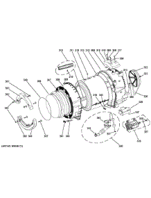 Tub & Motor parts for Ge Washer GFWH1200H1WW from AppliancePartsPros.com