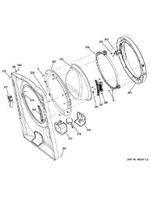 Front Panel & Door parts for Ge Washer GFWH1200H1WW from AppliancePartsPros.com