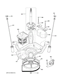 Suspension, Pump & Drive Components parts for Ge Washer GTAN5250D2WW from AppliancePartsPros.com