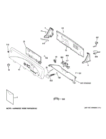 Controls & Backsplash parts for Ge Washer GTWN5650F2WS from AppliancePartsPros.com