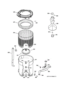 Tub, Basket & Agitator parts for Ge Washer WMCD2050J2WC from AppliancePartsPros.com