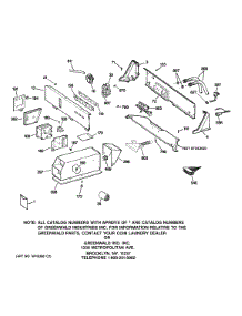 Controls & Backsplash parts for Ge Washer WMCD2050J2WC from AppliancePartsPros.com