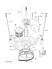 Suspension, Pump & Drive Components parts for Ge Washer GTWN5350D1WW from AppliancePartsPros.com