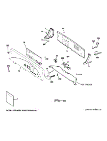 Controls & Backsplash parts for Ge Washer GLWN5550D1WW from AppliancePartsPros.com